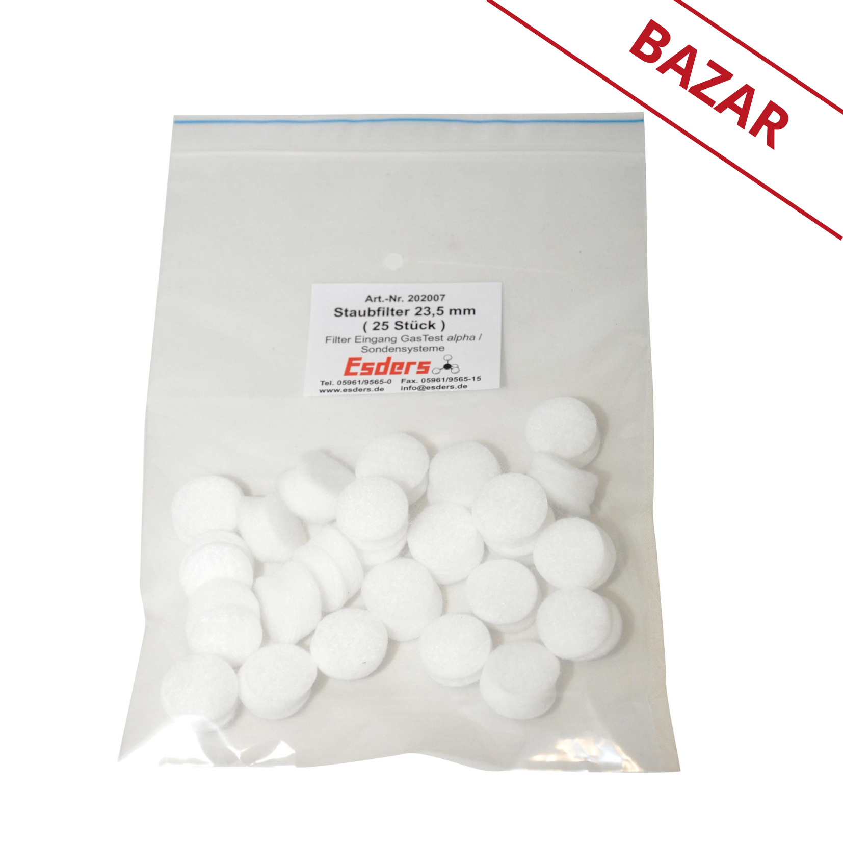 Esders Sada 25 prachových filtrů do karbonové tyče/kobercové sondy