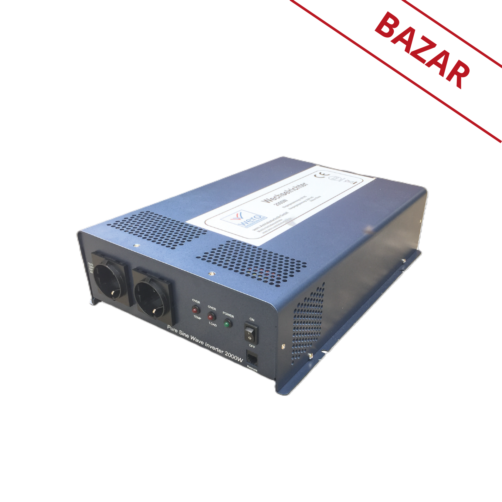 WERO napěťový měnič 12 V - 230 V (2200 W) s vyhlazenou sinusoidou