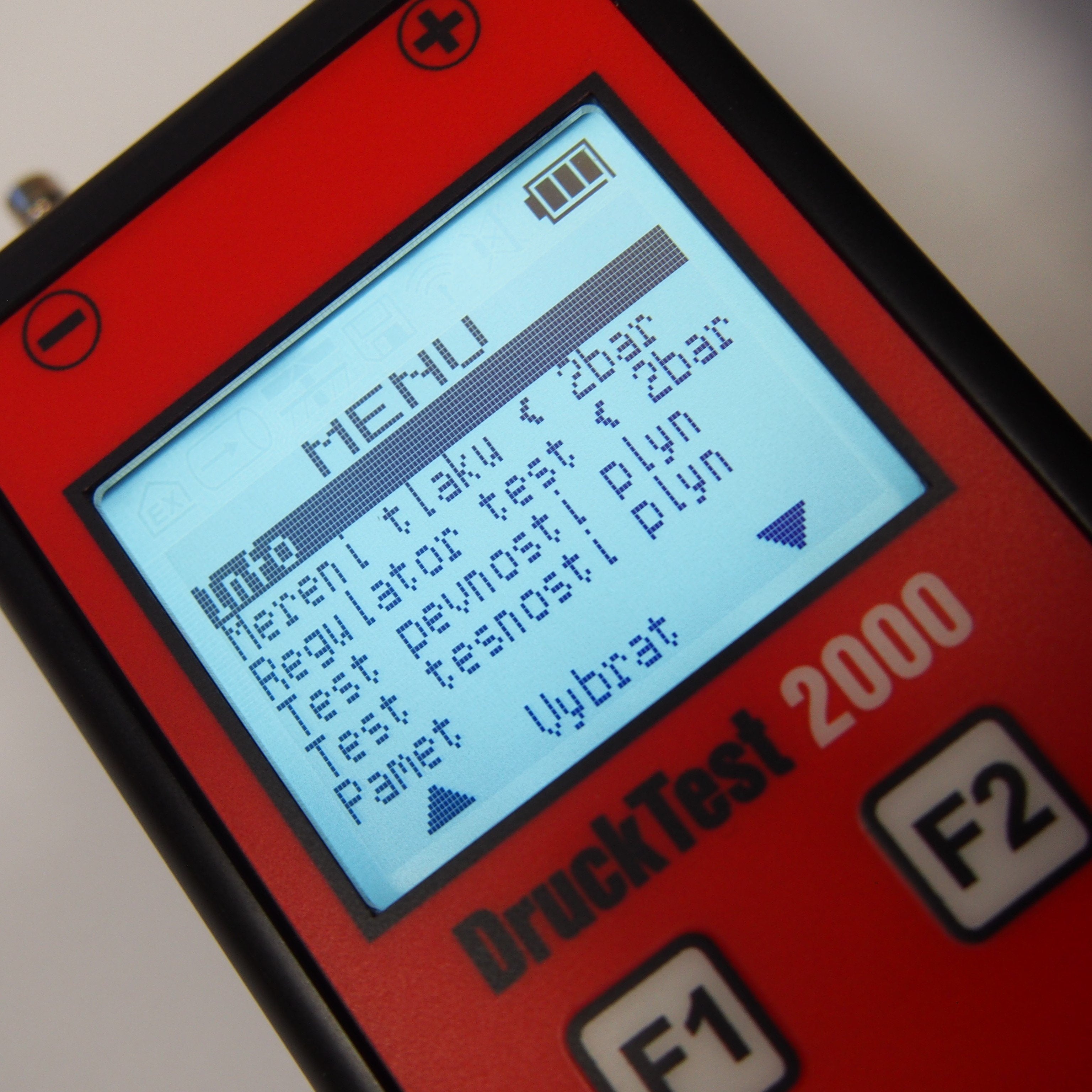 Esders DruckTest 2000 digitální tlakoměr 2 bar vč. příslušenství pro revize NTL plynovodů