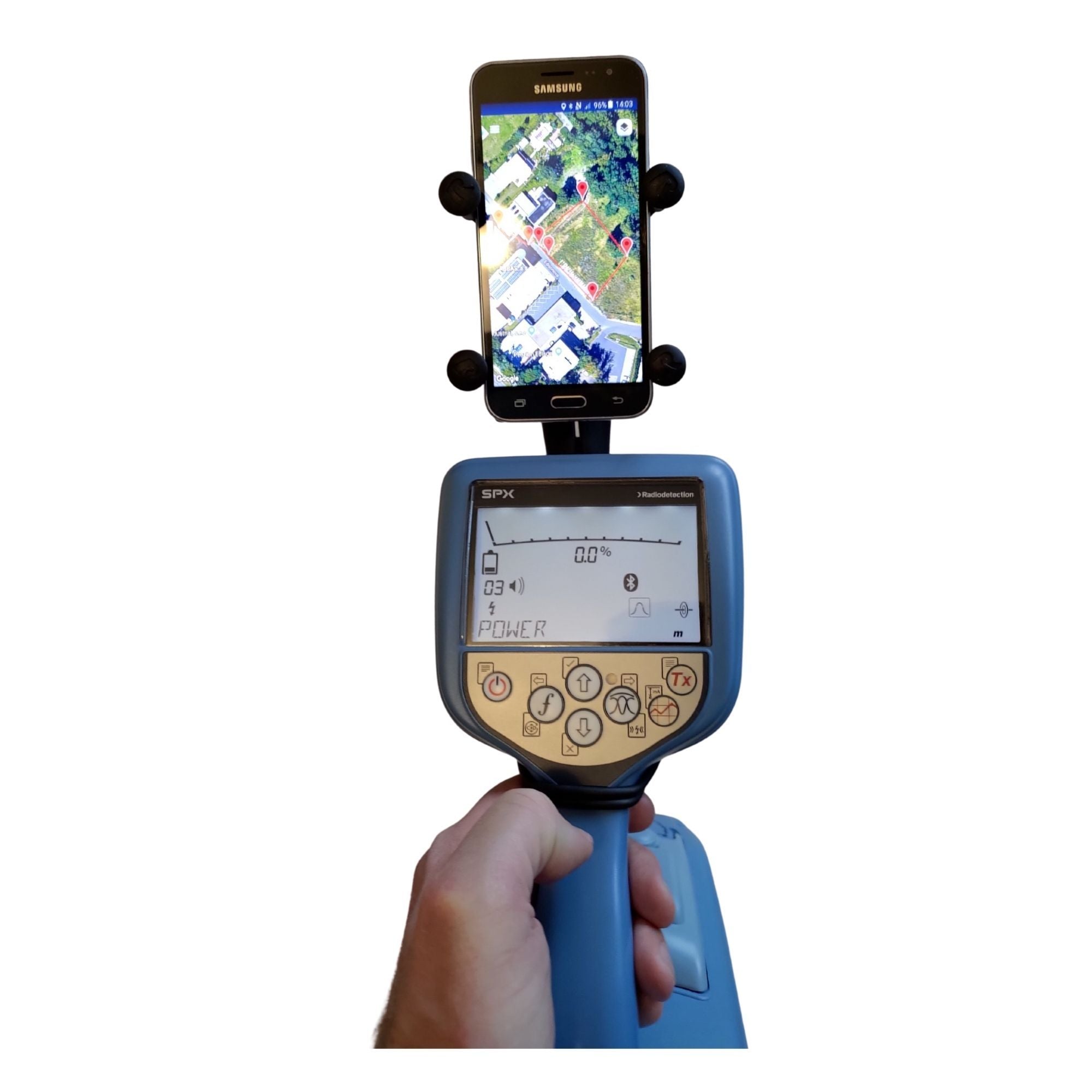 Držák mobilního telefonu pro lokátor - kompletní sada