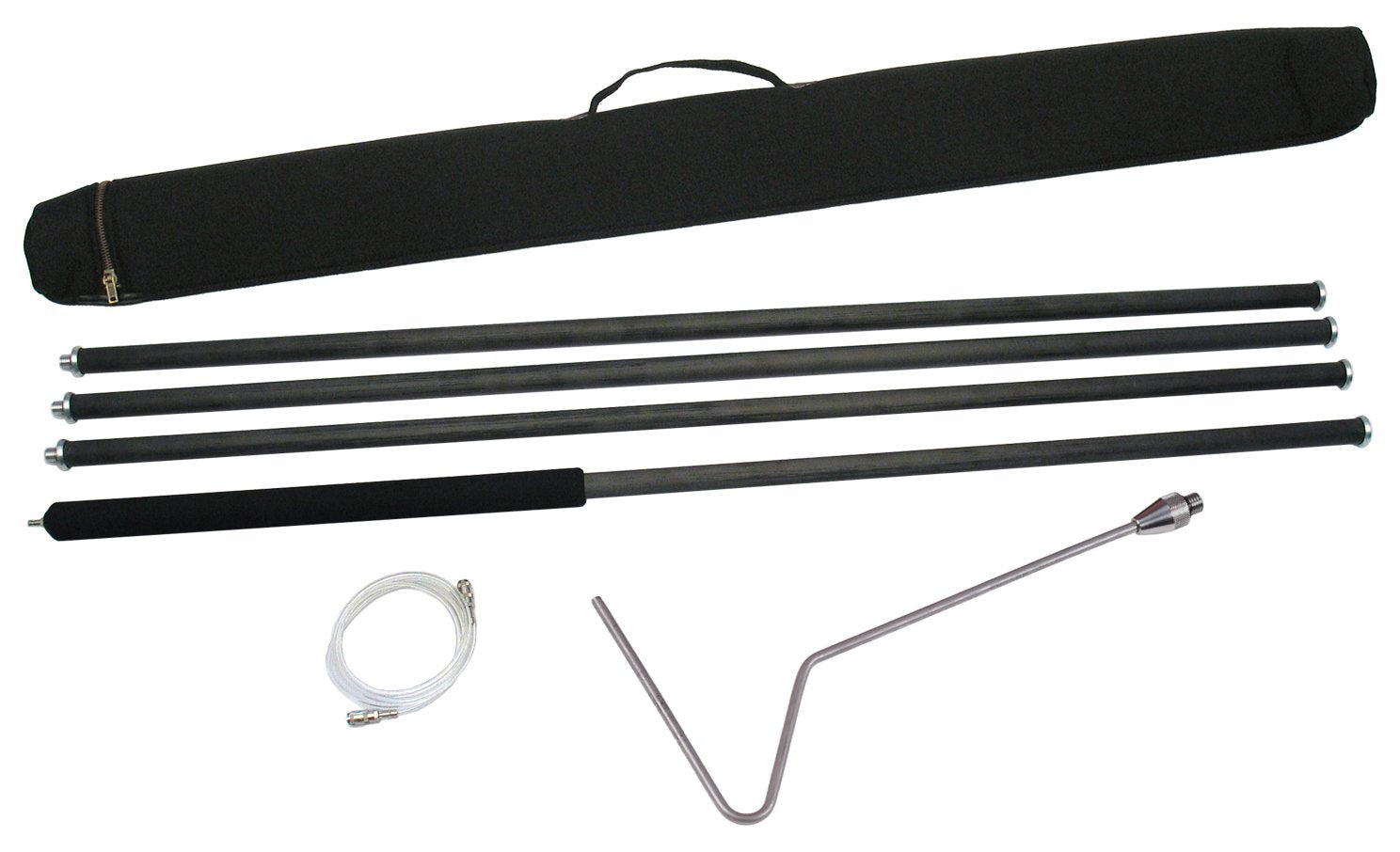 Esders Trojúhelníková sonda s 4m dlouhou karbonovou tyčí pro kontroly vysokopoložených plynovodů