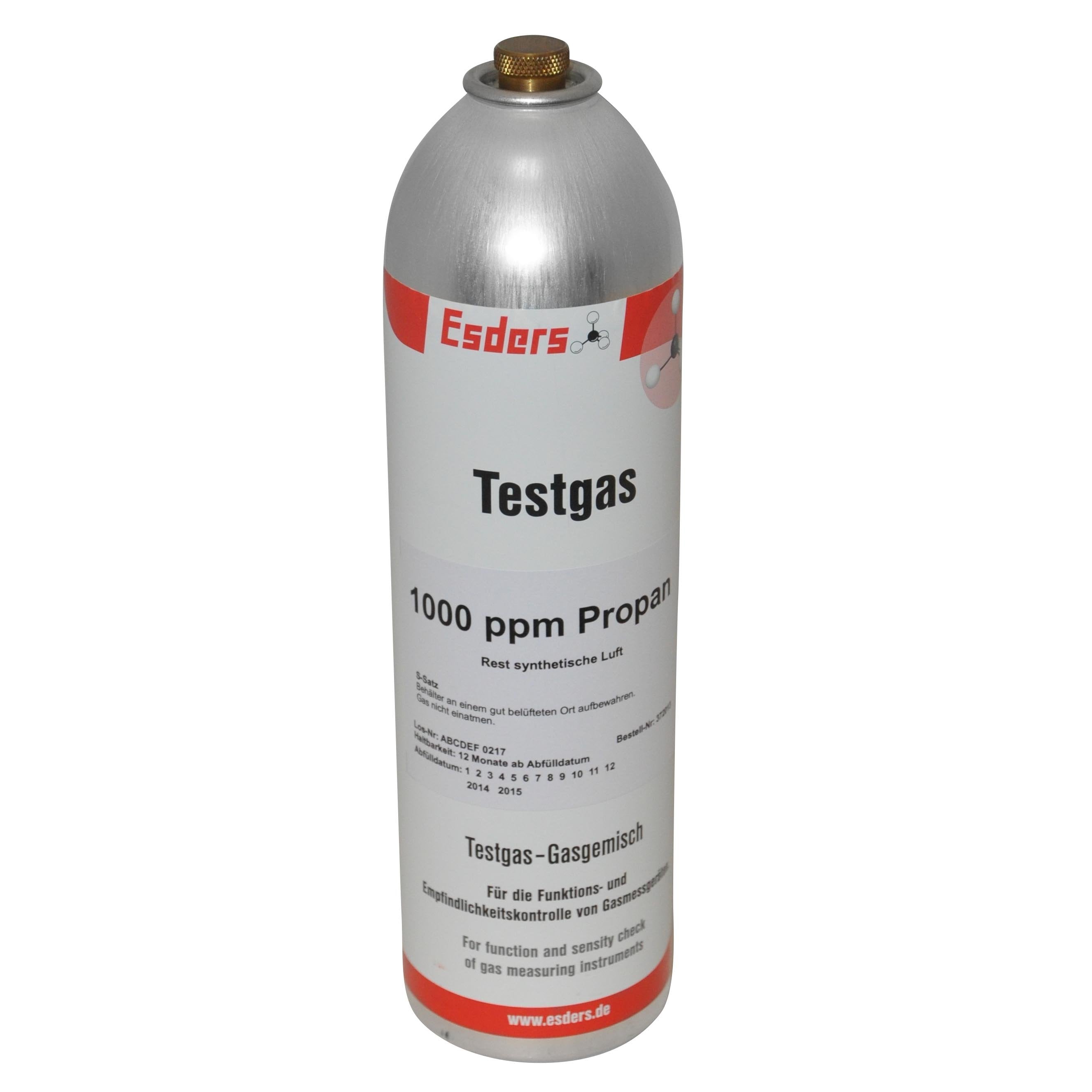Esders Testovací plyn 1000ppm Propan (1L, 12Bar)