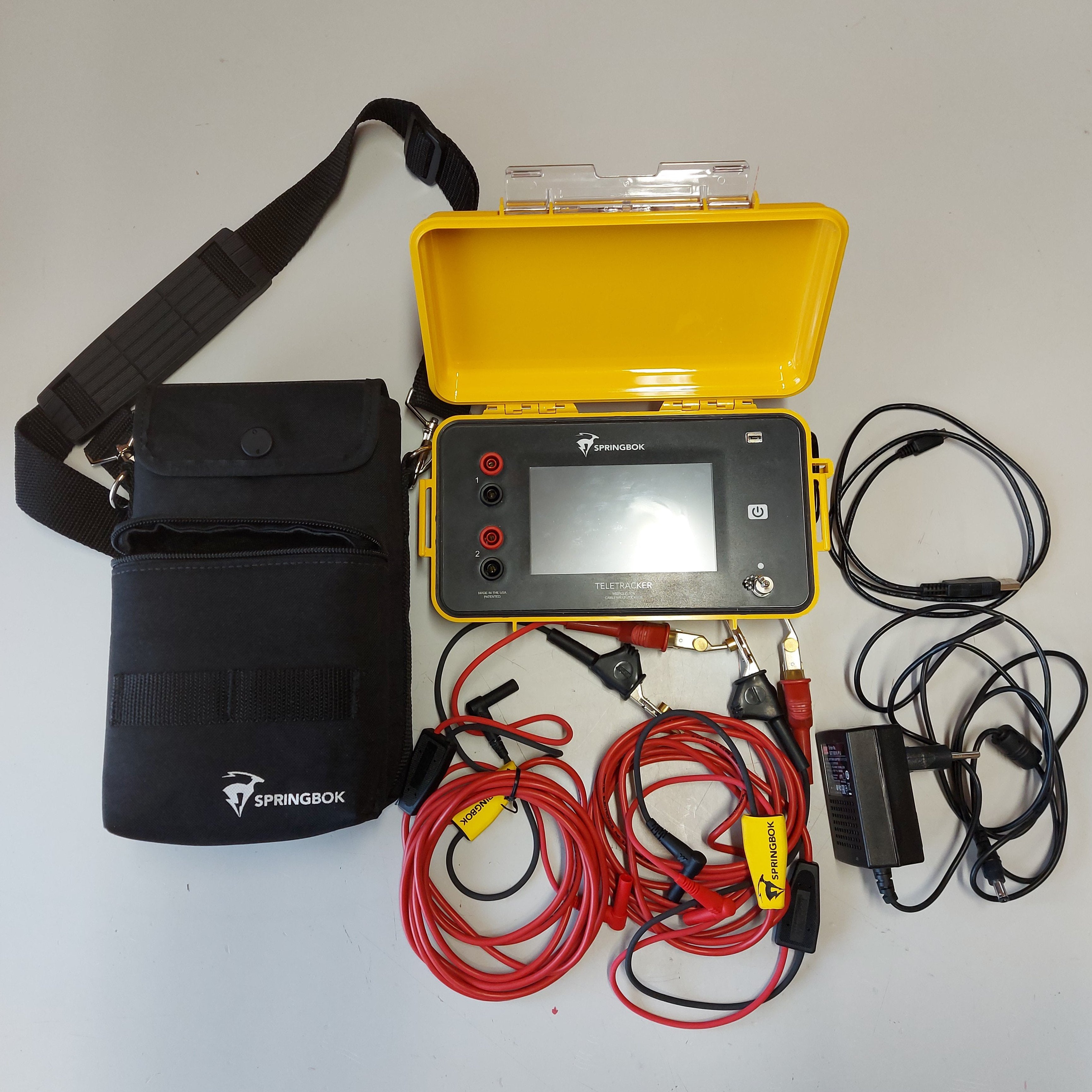 Reflektometr Springbok TeleTracker na vyhledávání poruch na kabelech