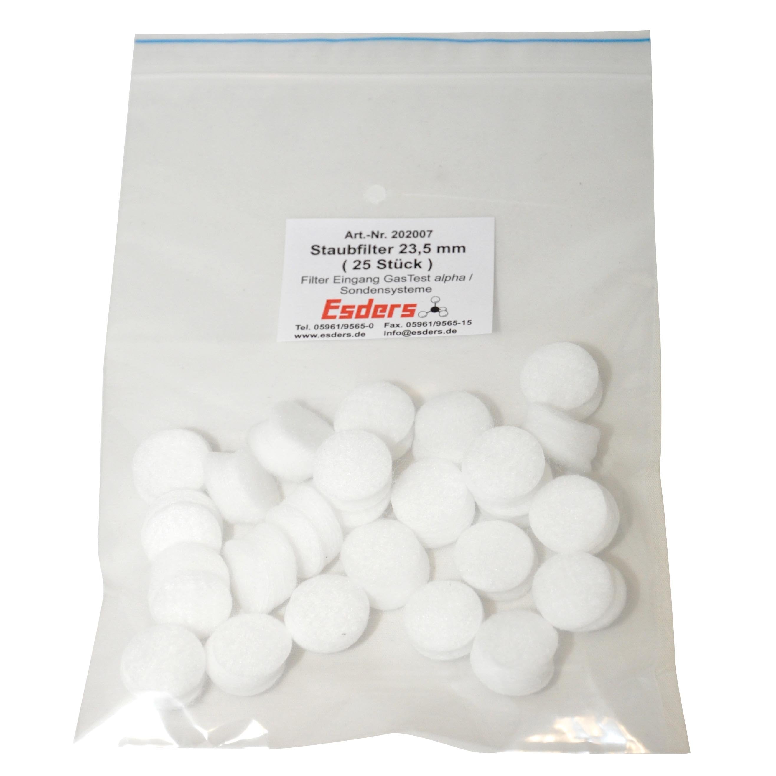 Esders Sada 25 prachových filtrů do karbonové tyče/kobercové sondy