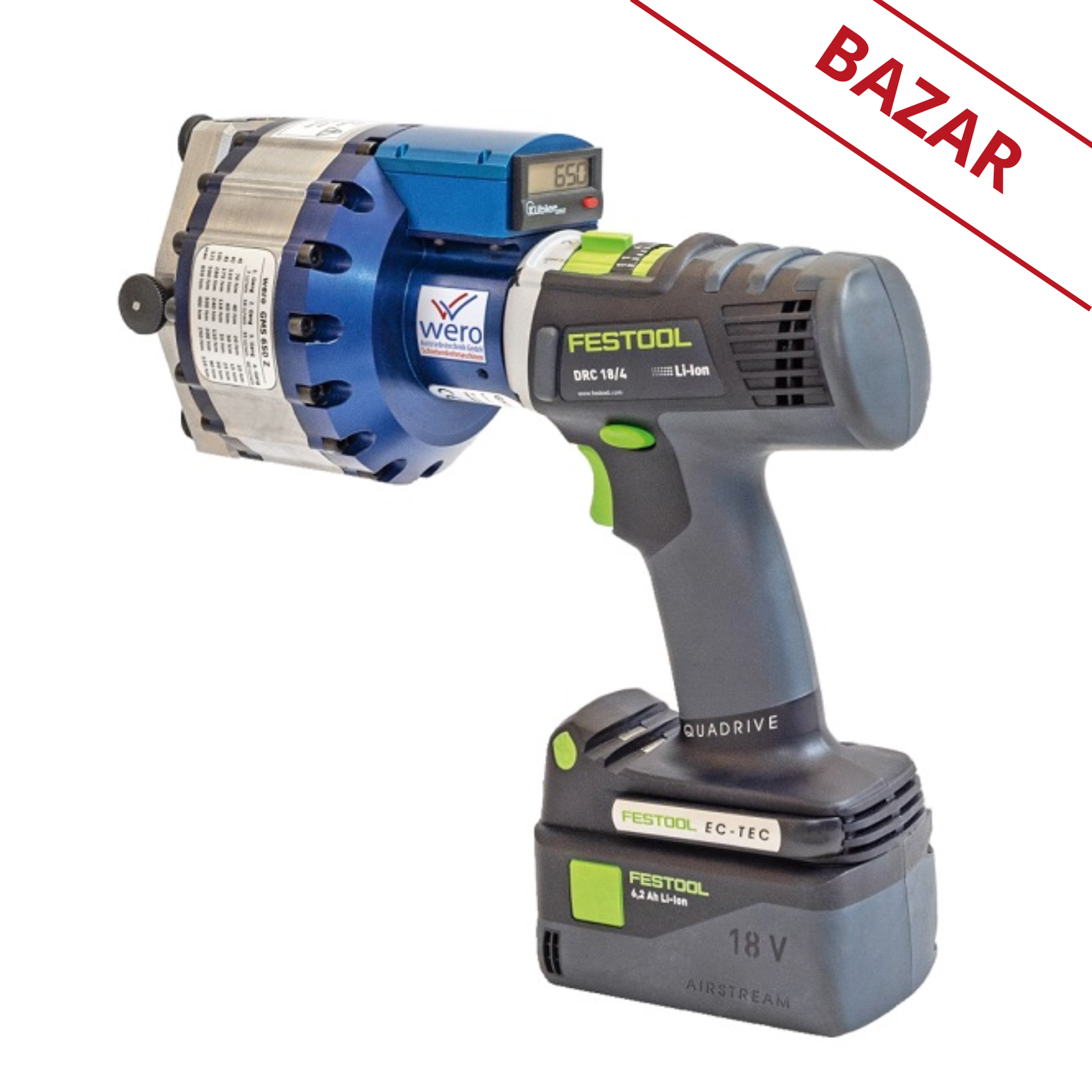 WERO Akumulátorový šoupátkový klíč GMS650Z