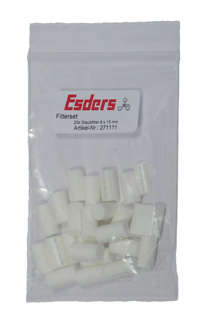 Esders Sada 25 prachových filtrů 8x15mm pro SIGI EX/Goliath/Hunter