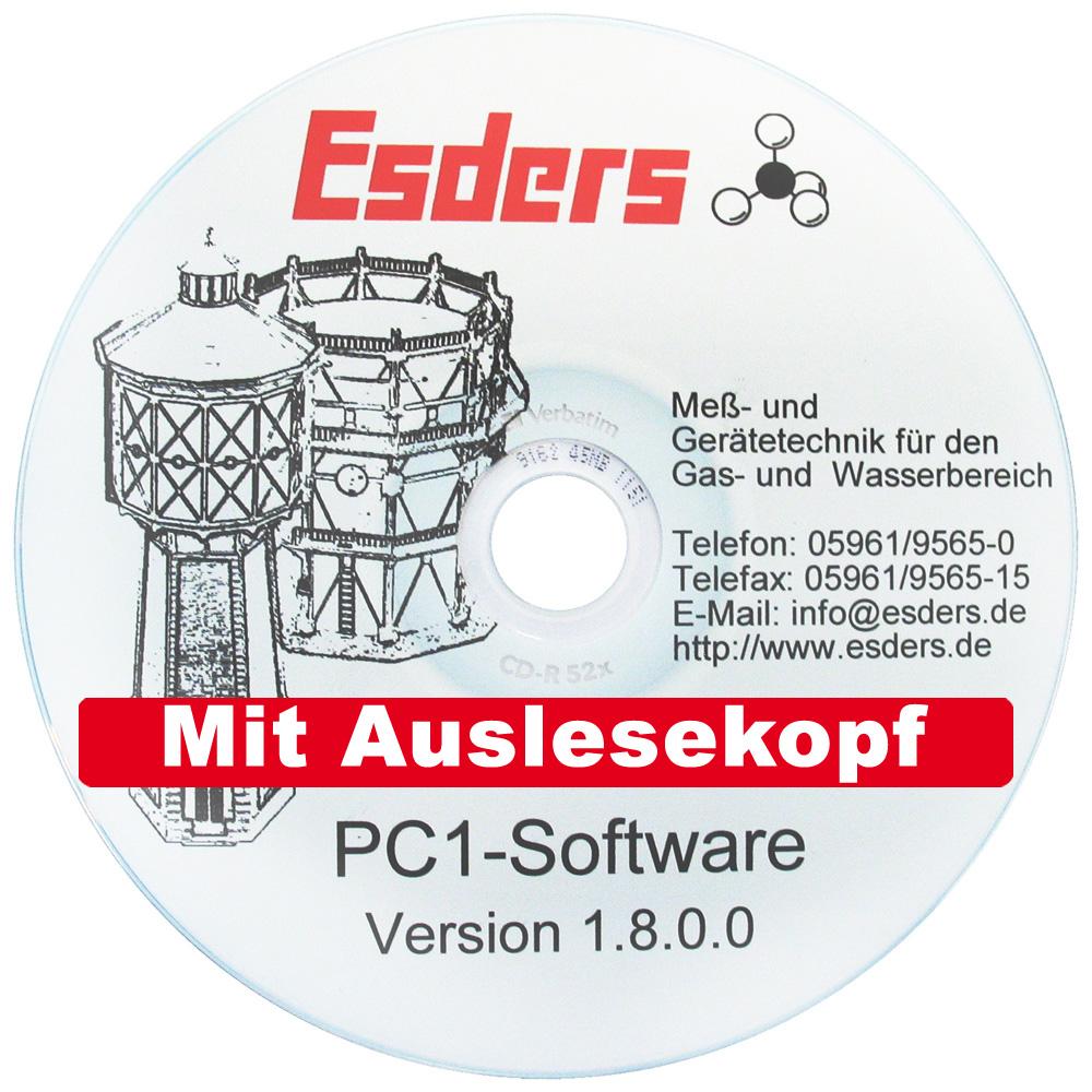 Esders Software PC1 vč. IR čtečky do USB a držáku pro DruckTest2000/LeckOmiO